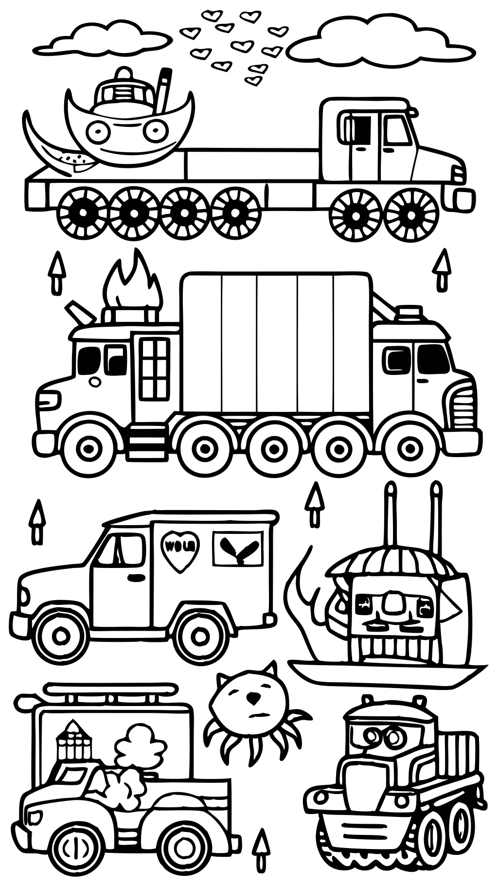 free printable coloring pages of trucks